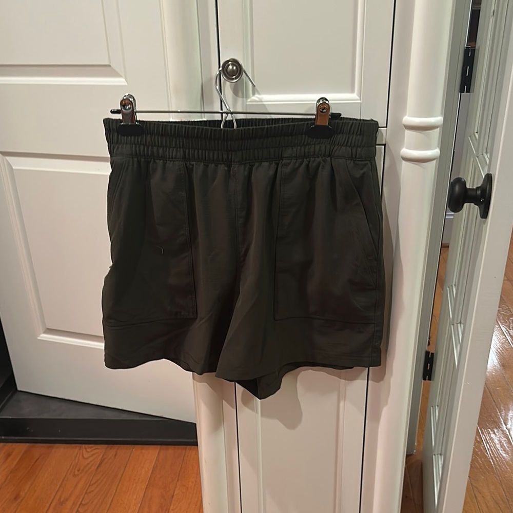 Athleta Dark Green Athletic Shorts